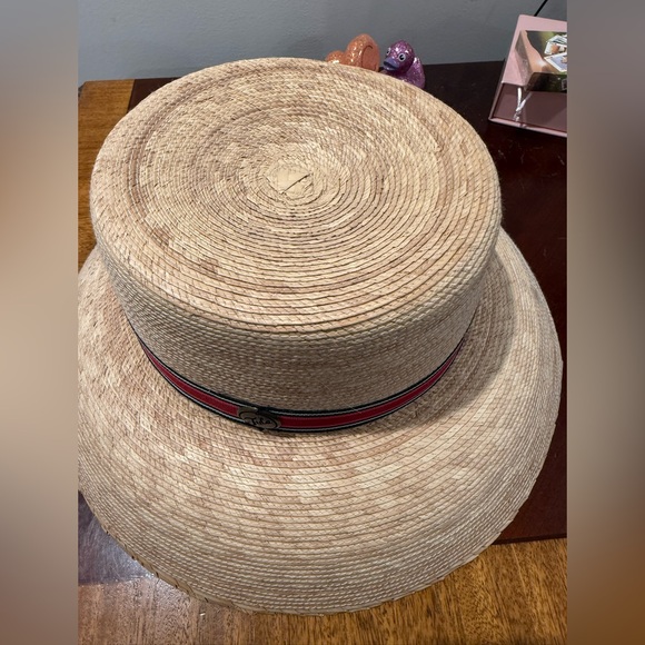 NWOT Tula Pink Carmel Palm Straw Sun Hat UPF 50+ Fair Trade One Size - Picture 4 of 8